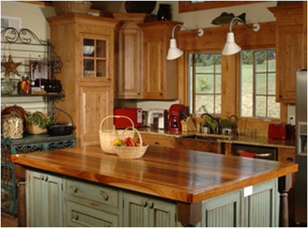Finished Wood Counter Top Kitchen With Finished Wood Counter Tops