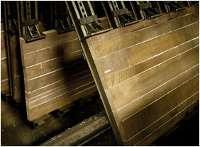 Wood Slabs Being Glued Wood Slabs Being Glued